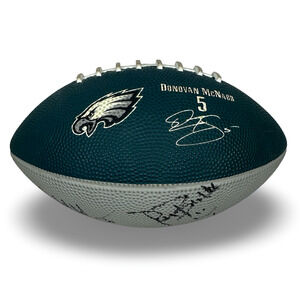 Philadelphia Eagles Autographed Signed Football Bill Bergey Sean Landeta & More